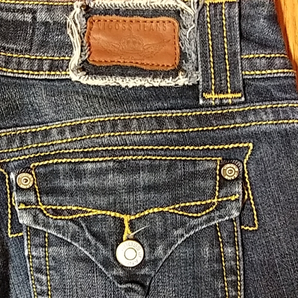 Vigoss Jeans Big Stitches Pocket Flaps Stretchy - Picture 5 of 7